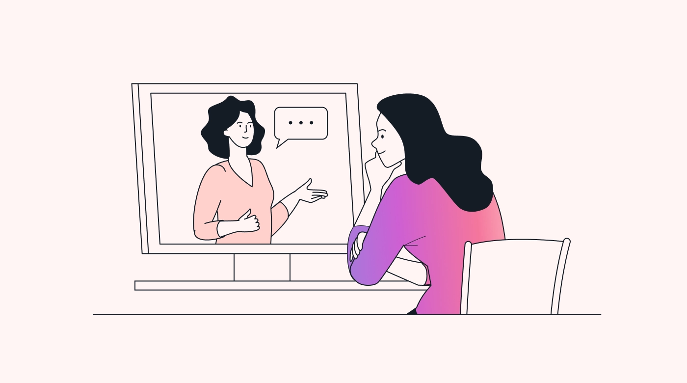 An employee uses active listening virtually