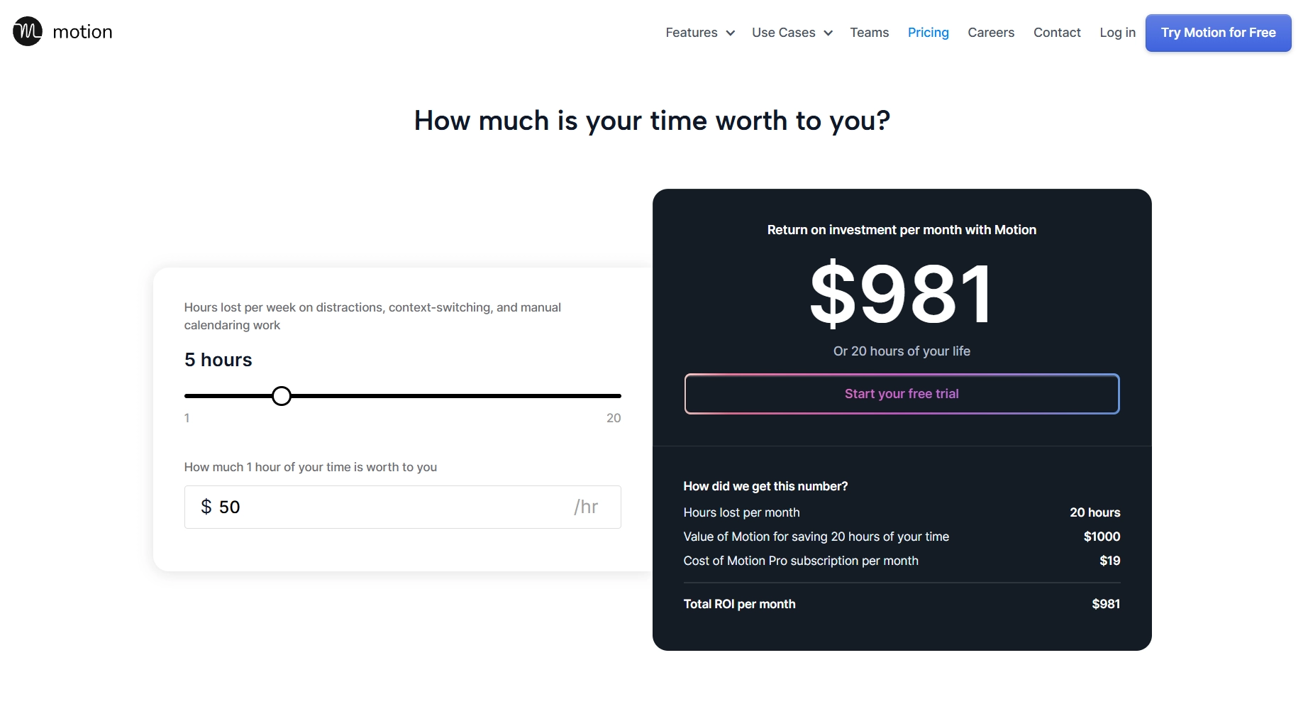 How Motion saves time and money