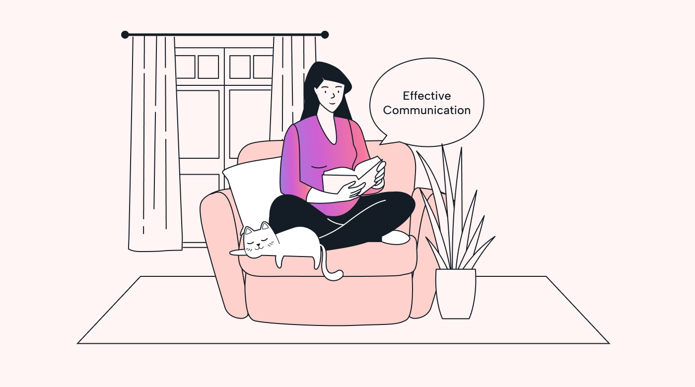 A manager studying a book to improve their skills