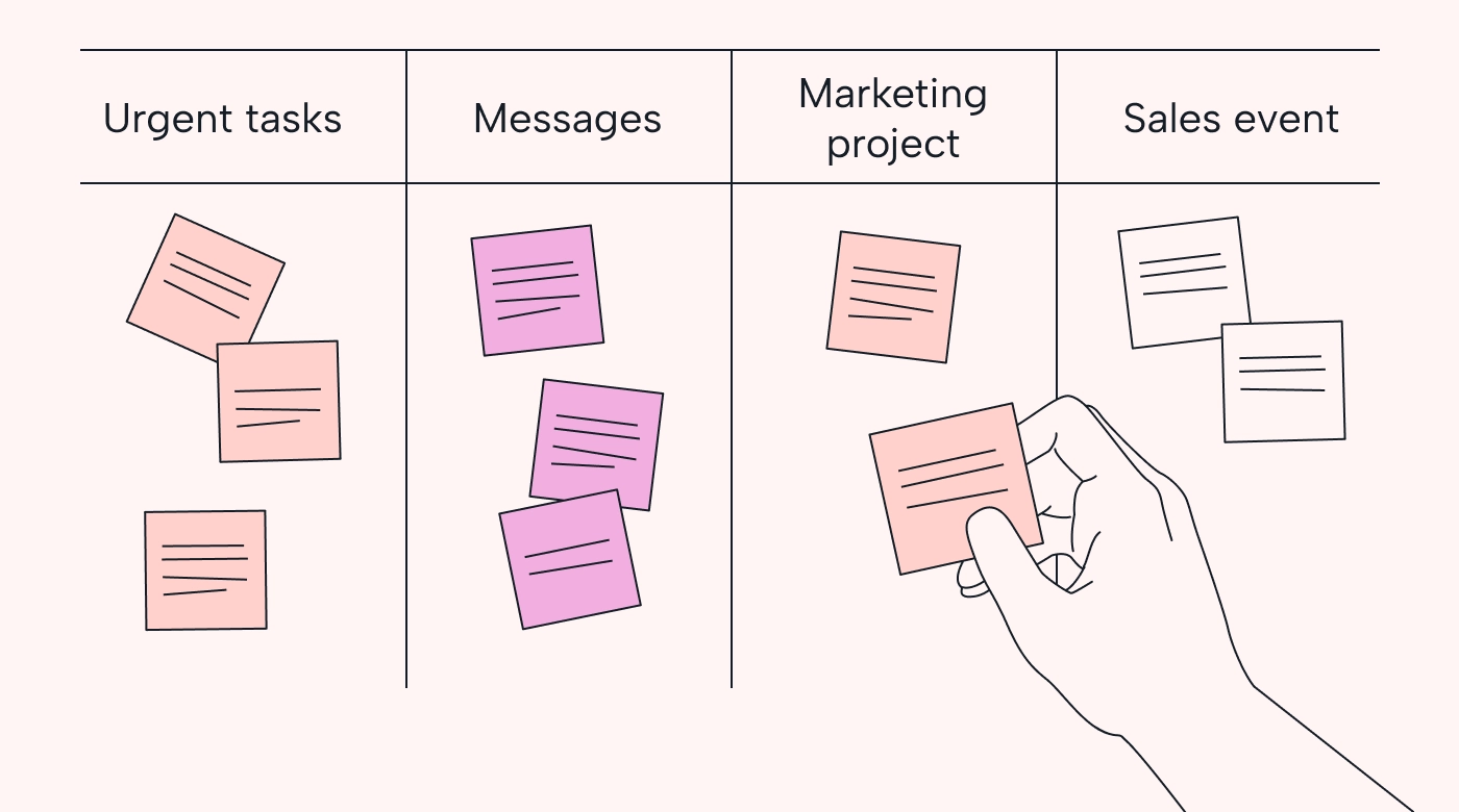 Grouping together similar tasks