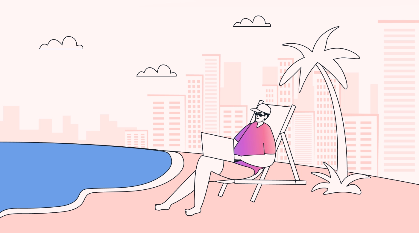 Employee taking a workcation in Rio de Janeiro