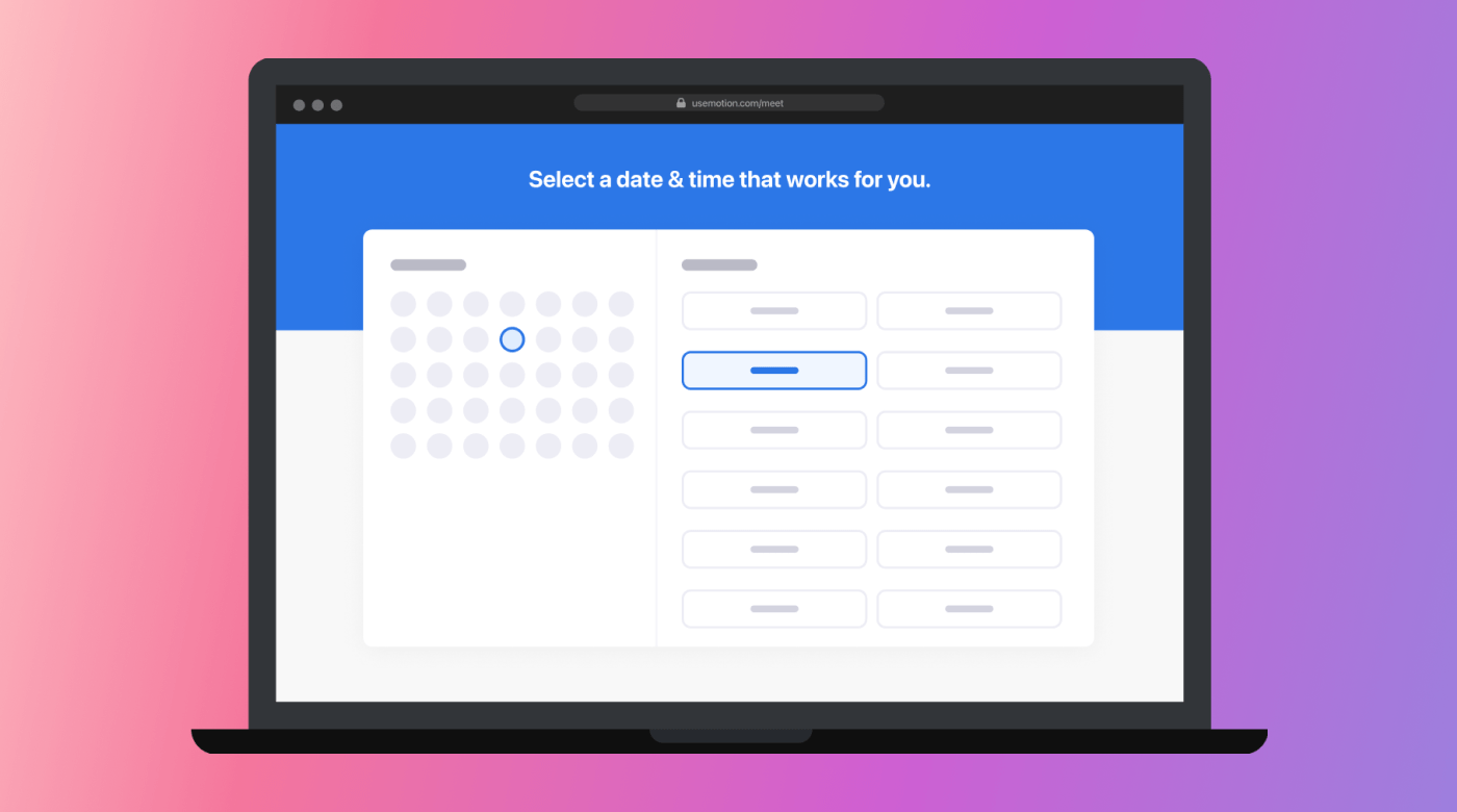 Workflow management booking system screenshot